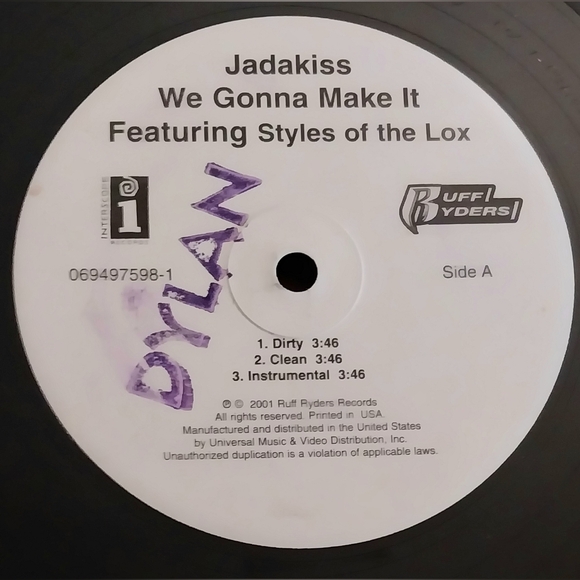 Jadakiss Styles of LOX We Gonna Make It 12" Single Interscope Records 2001 - Picture 5 of 6